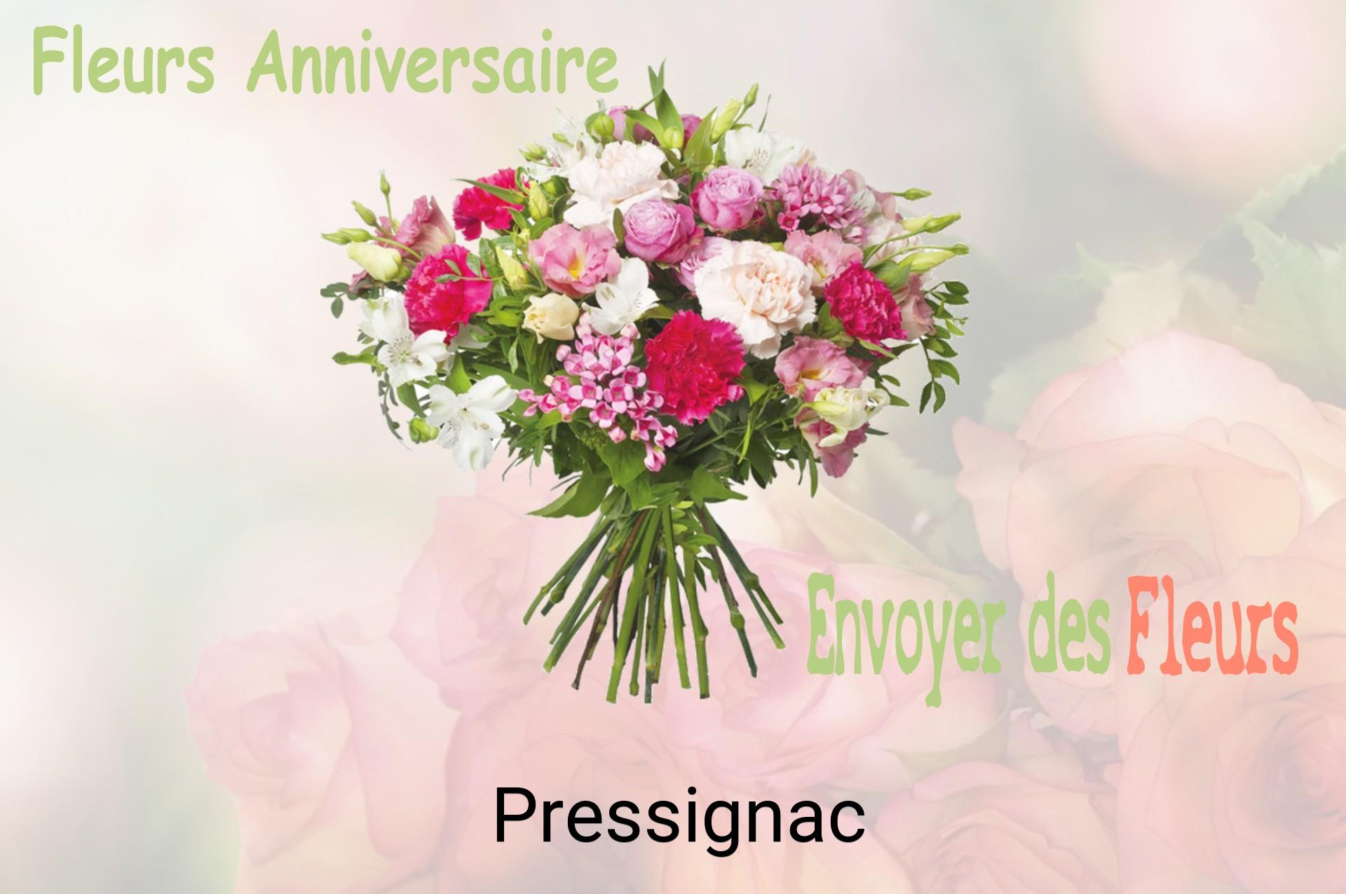 Bouquet de fleurs d’anniversaire livré à Pressignac